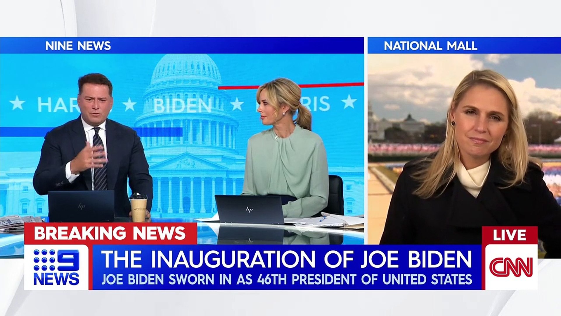 Joe Biden sworn in as 46th US President _ 9 News Australia