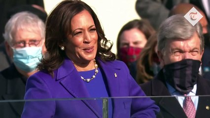 Download Video: Kamala Harris sworn in - The first female, first Black and first South Asian vice president