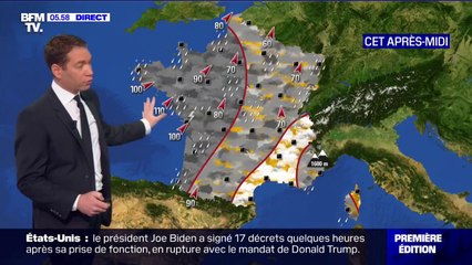 Beaucoup de vent et de pluie prévus ce jeudi