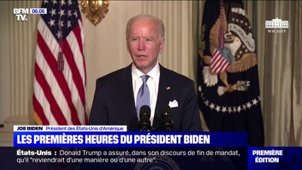 Les premières heures du président Joe Biden