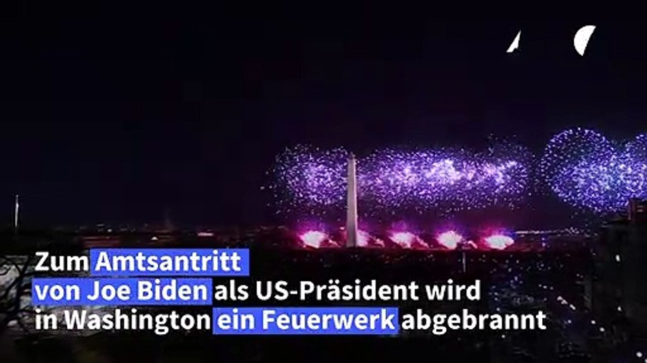 Feuerwerk in Washington zum Amtsantritt von Joe Biden