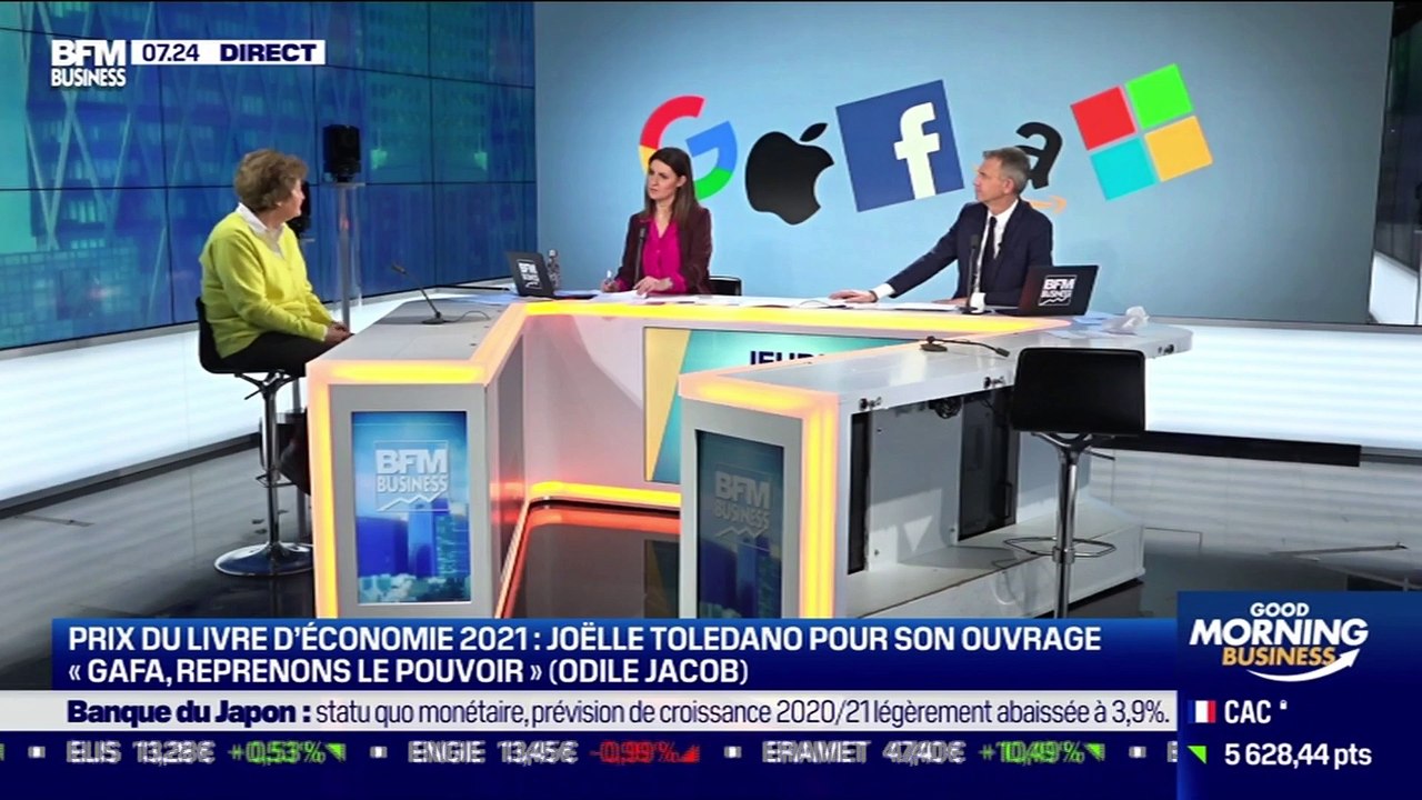 Joëlle Toledano (Economiste) : Prix du livre d'économie 2021 : Joëlle Toledano pour son ouvrage "GAFA, Reprenons le pouvoir !" - 21/01