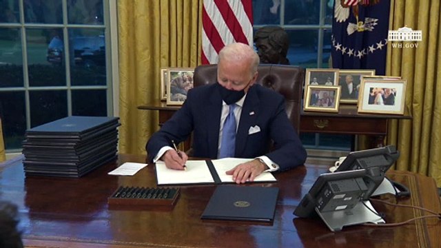 Estos son los tres primeros decretos que ha firmado Biden como presidente de EEUU