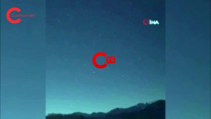 Japonya’dan gözlenen göktaşı ateş topuna döndü