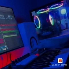 Music drum from keyboard