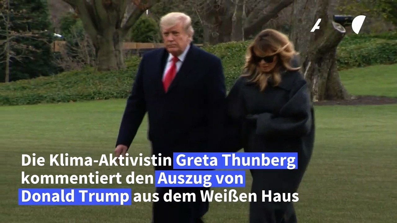 Greta Thunberg verabschiedet Trump mit Spott