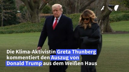 Greta Thunberg verabschiedet Trump mit Spott