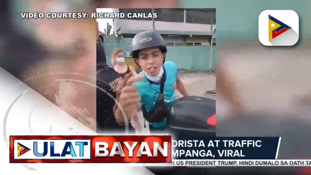#UlatBayan | Pagtatalo ng motorista at traffic enforcer sa Pampanga, viral; motorista, hinuli dahil sa substandard helmet at kawalan ng helmet ng kanyang angkas; lalaki, iginiit na angkas niya ang dapat hulihin