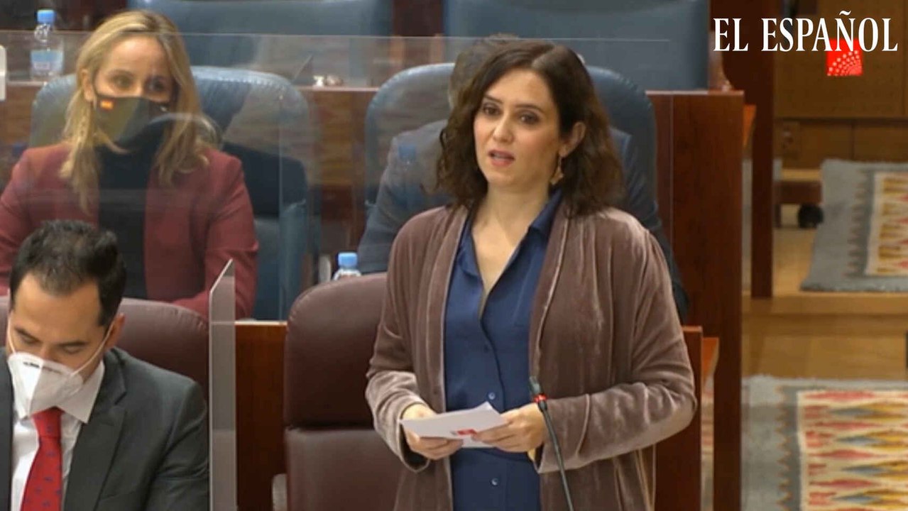 Ayuso, a Podemos: "Van de pobres e intentan solidarizarse con causas que no han vivido"