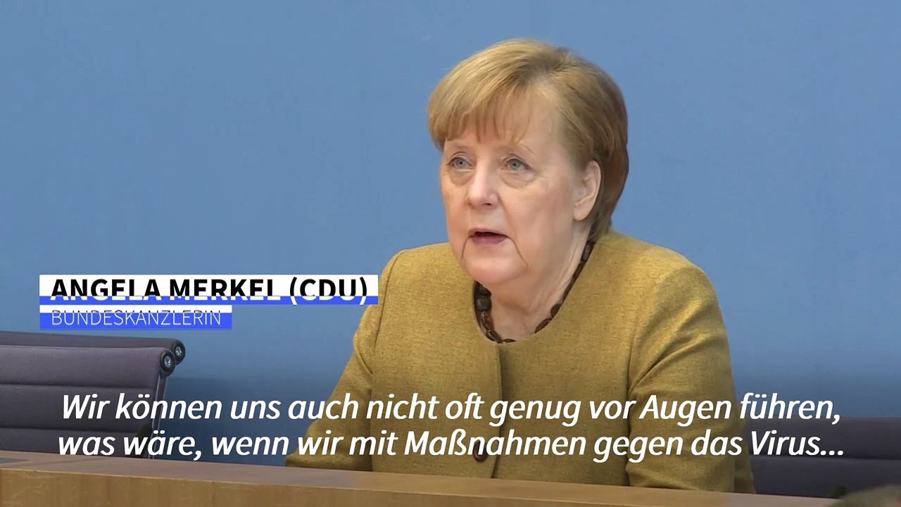 Merkel: lockdown zahlt sich aus
