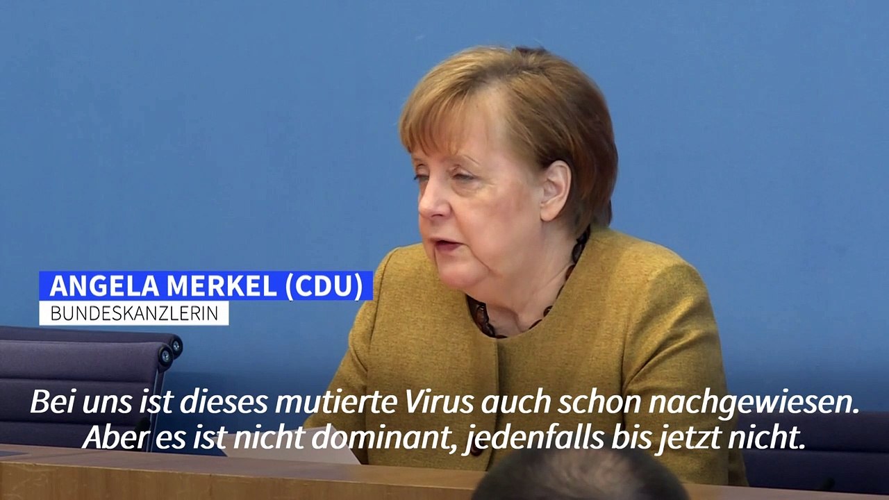Merkel: Gefahr durch mutiertes Virus 'sehr ernst nehmen'