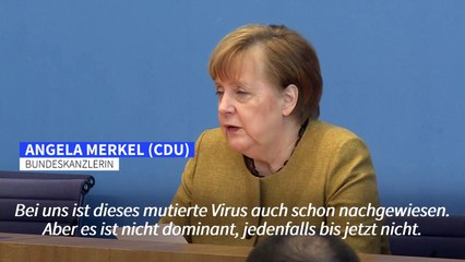 Merkel: Gefahr durch mutiertes Virus "sehr ernst nehmen"