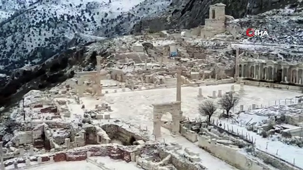 Sagalassos Antik Kenti beyaza büründü