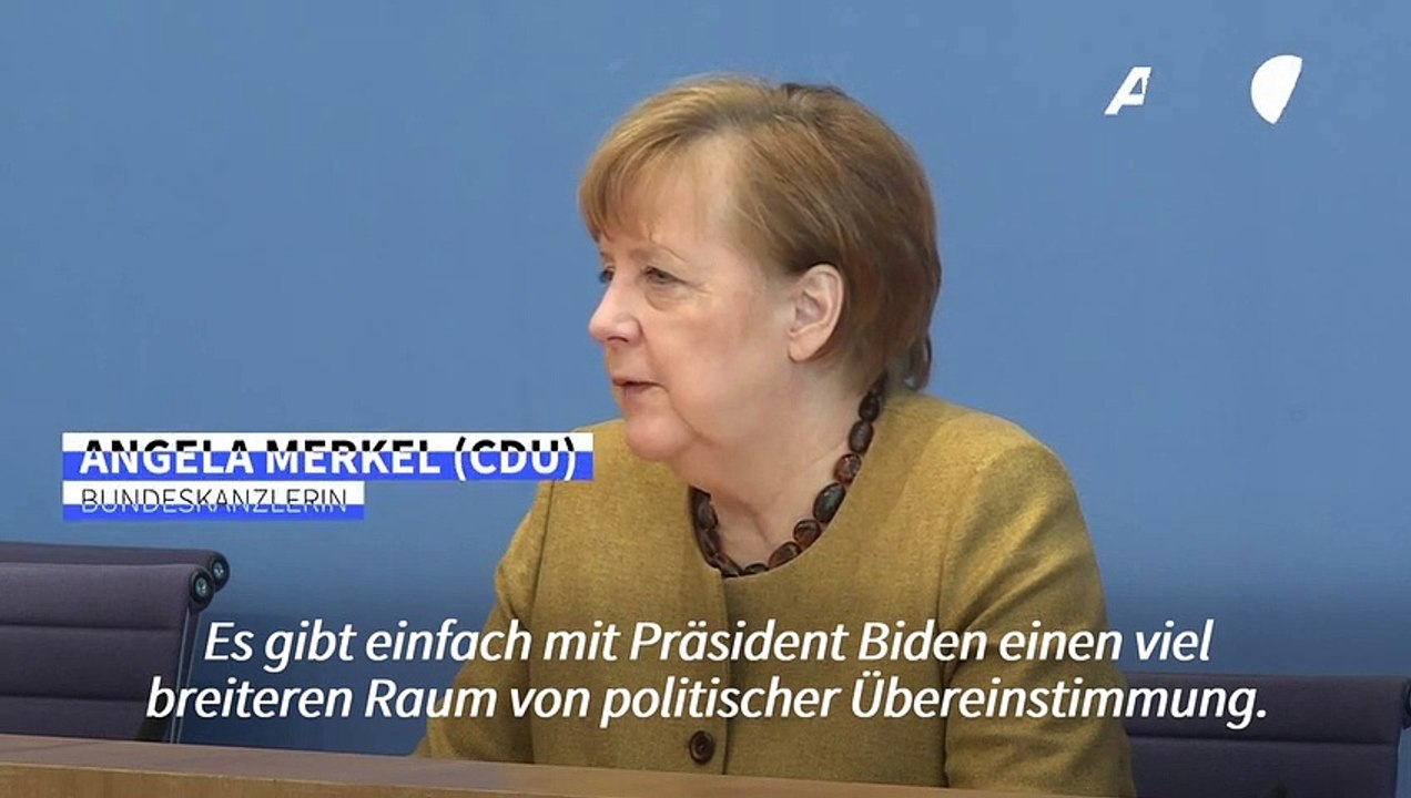 Merkel sieht mit Biden viele Gemeinsamkeiten