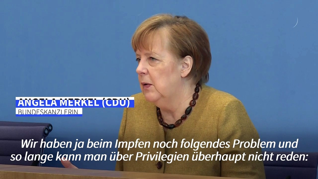 Merkel vorerst gegen Sonderrechte für Geimpfte