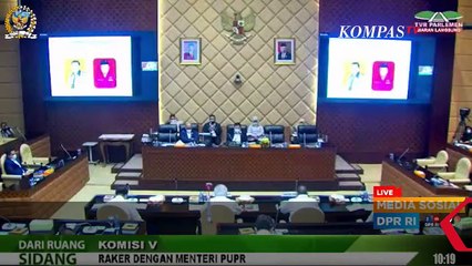 Menteri Basuki Teteskan Air Mata di Rapat Komisi V DPR RI