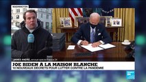 Joe Biden à la Maison Blanche : 10 nouveaux décrets pour lutter contre la pandémie