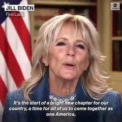 Regardez le premier message mis en ligne par la nouvelle Première dame des Etats-Unis pour remercier les personnes qui ont travaillé sur l'investiture de son mari