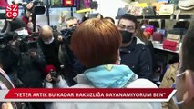 Pazar artığıyla beslendiğini söyleyen vatandaş Akşener'e dert yandı: ''Çaresiziz!''