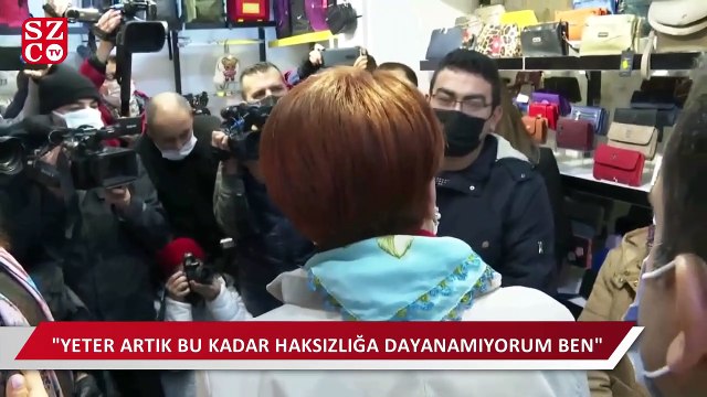 Pazar artığıyla beslendiğini söyleyen vatandaş Akşener'e dert yandı: ''Çaresiziz!''