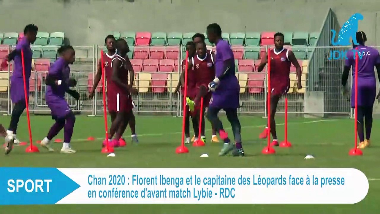 CHAN 2020 (RDC-Lybie): FLORENT IBENGA et le capitaine des Léopards face à la presse