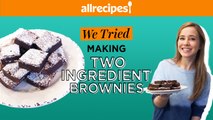 We Tried These Easy and Delicious 2-Ingredient Nutella Brownies | We Tried It | Allrecipes.com