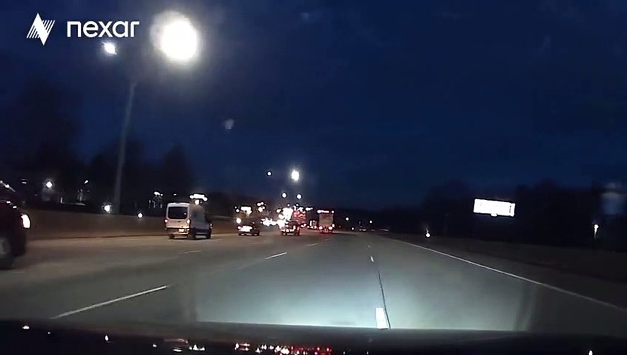Truck merged into my lane driving home from work.
