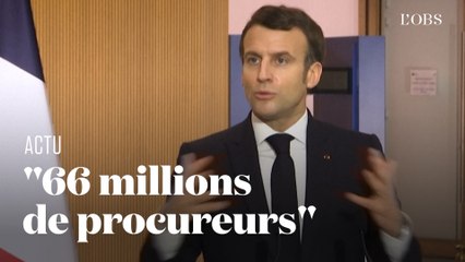 Pour Macron, la France est devenue "une nation de 66 millions de procureurs"