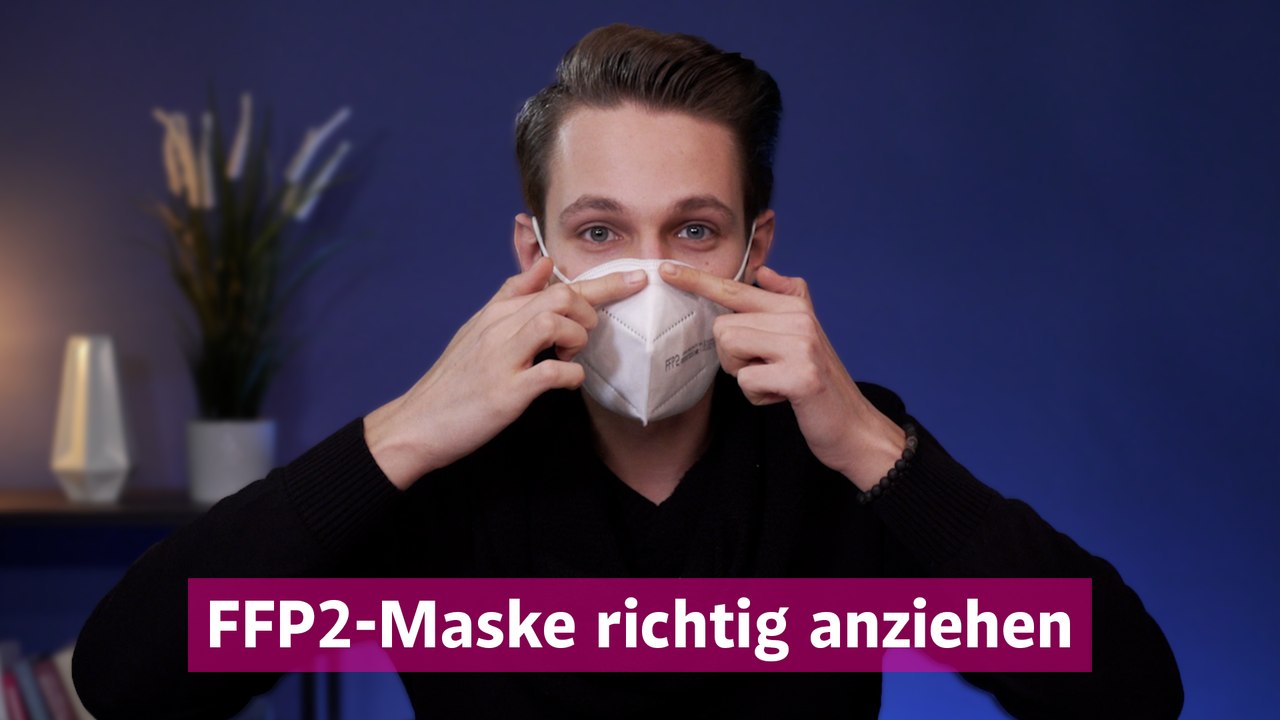 FFP2-Maske richtig anziehen