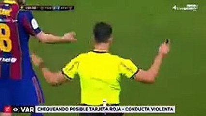 طرد ميسي امام اتلتكو بلباو ستوري ميسي