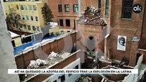 Así ha quedado la azotea del edificio tras la explosión en La Latina