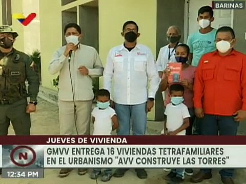 GMVV entrega 16 apartamentos tetrafamiliares en Urb. AVV Construye Las Torres de Barinas