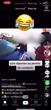 Cette candidate au permis de conduire à l'air très au point question pare-brise