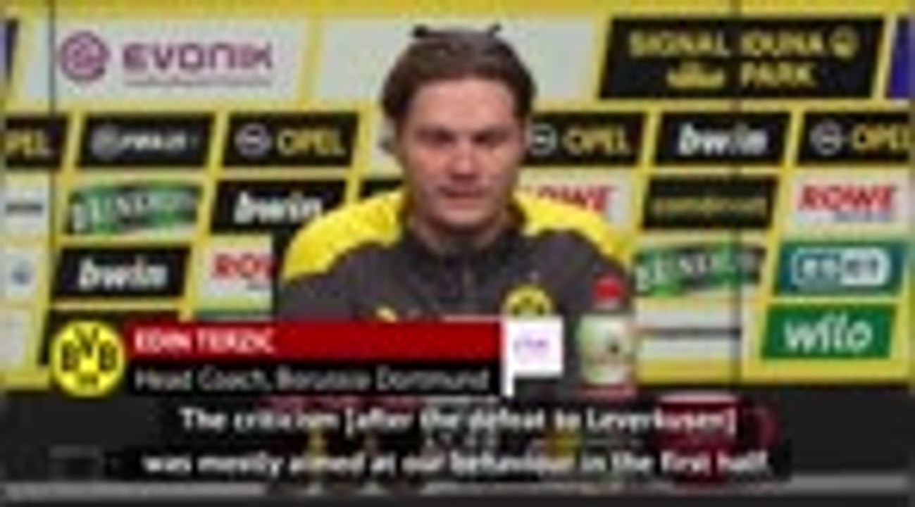 Terzic expecting improvements from Dortmund