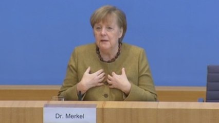 Merkel apela a evitar propagación de virus mutados para evitar la tercera ola