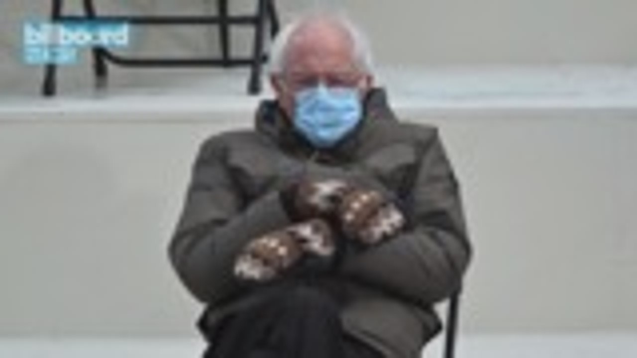 The Internet Loses It Over Bernie Sanders' Cozy Mittens at Biden Inauguration | Billboard News