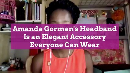 Amanda Gorman's Headband Is an Elegant Accessory Everyone Can Wear