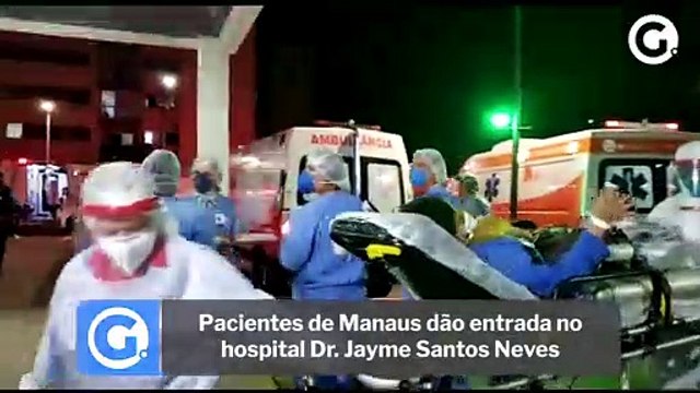 Pacientes de Manaus dão entrada no hospital Dr. Jayme Santos Neves