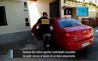 Cayeron dos falsos agentes municipales acusados de pedir coimas al dueño de un hotel alojamiento