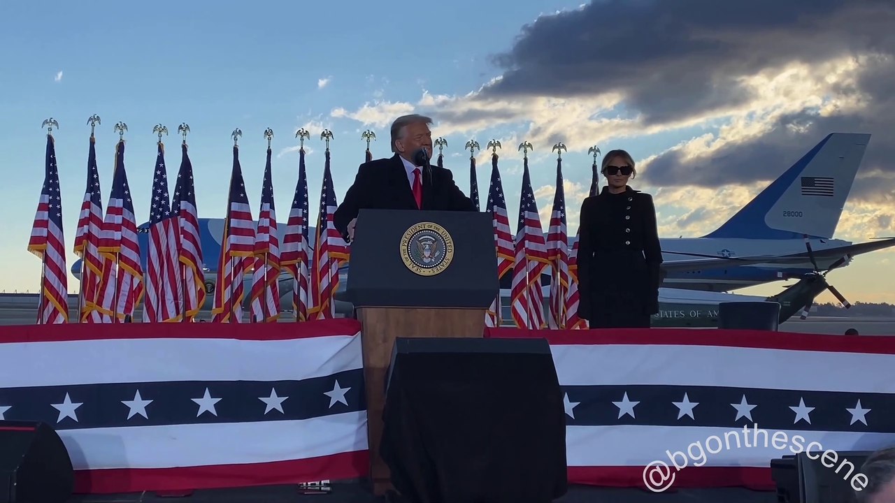 President Trump Farewell Speech at Joint Base Andrews