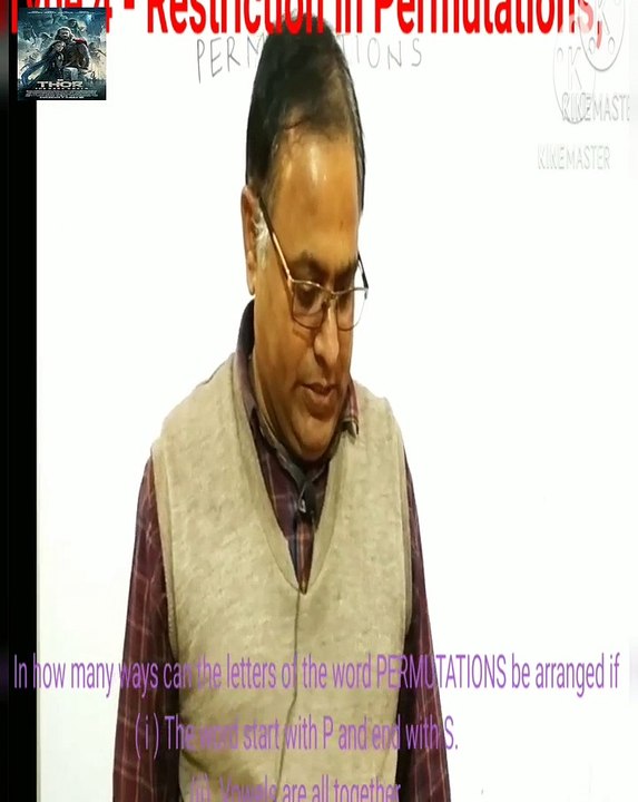 Permutation and Combination L-7 Part 2- Type 4 Permutation and Combination Restrictions in Permutation- Class 11 Maths Chapter7 NCERT solutions-Mathematic Classes-