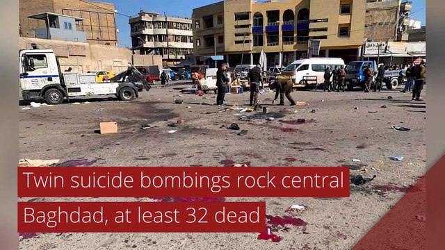Twin suicide bombings rock central Baghdad, at least 32 dead, and other top stories in international news from January 22, 2021.