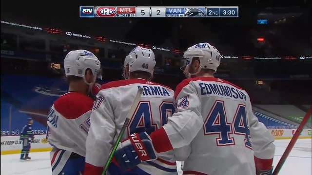Canadiens score three goals in 1:34
