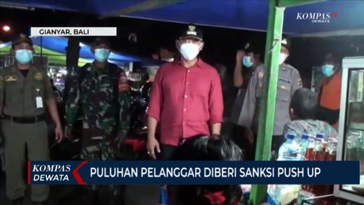 Puluhan Pelanggar PROKES Diberi Sanksi Push Up