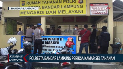 Polresta Bandar Lampung Sidak Sel Tahanan