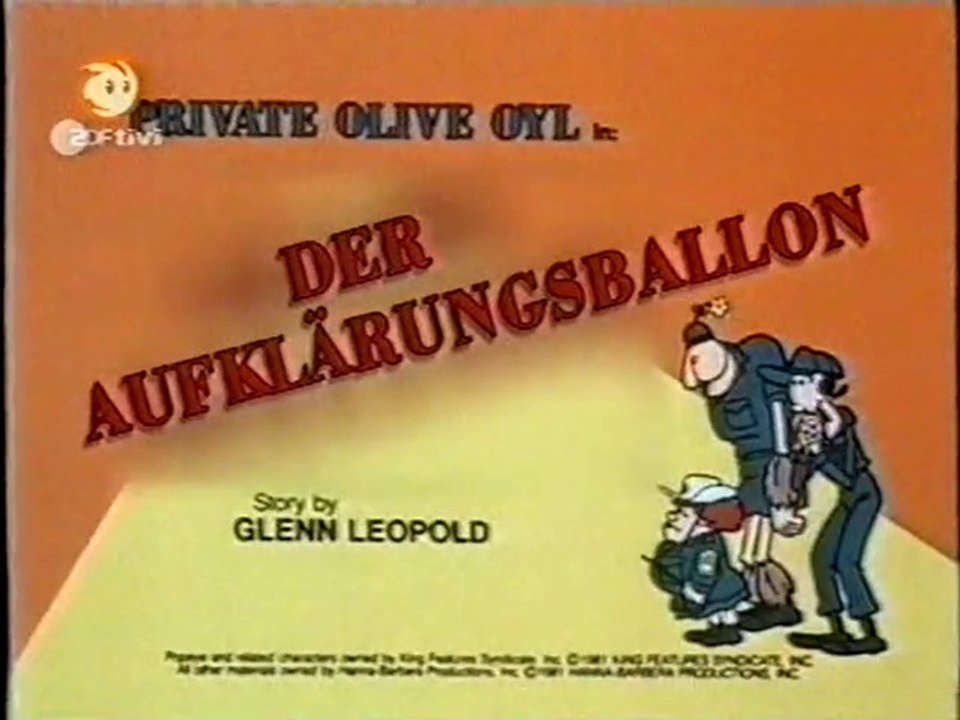 Popeye, der Seefahrer - 59. b) Die Erholungsphase + 59. c) Der Aufklärungsballon