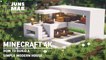 Minecraft _ Small & Easy Modern House｜How to Build a Quartz  House - Tutorial #116