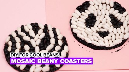 Cool Beans: Black and white coasters