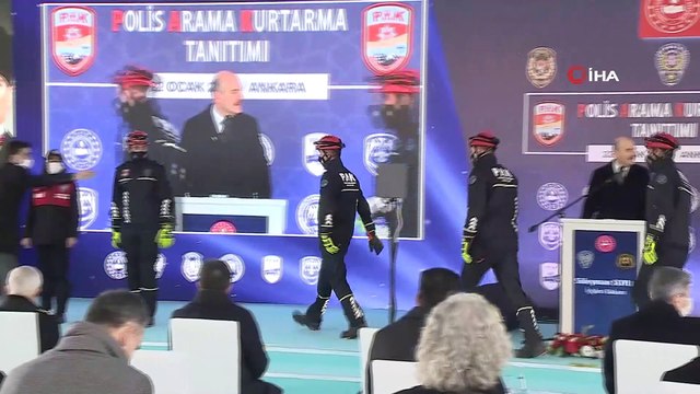 Bakan Soylu, Polis Arama Kurtarma Tanıtım Programı'na katıldı