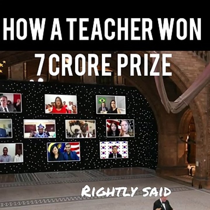 7 Crore worth Global Teacher Award won by a school teacher in India #shorts
